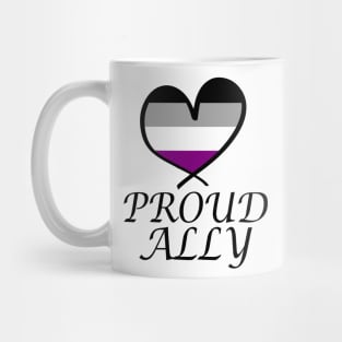 Proud Ally LGBT Gay Pride Month Asexual Flag Mug